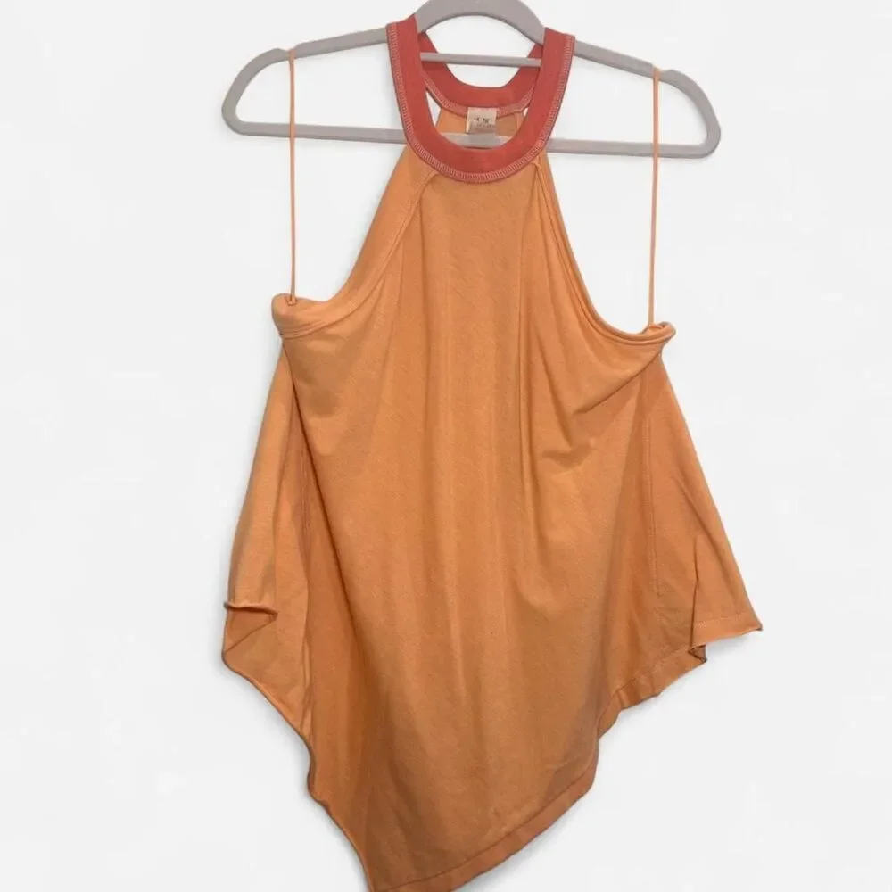 Free People We The Free Orange Creamsicle Twin Peaks Tank – Vintage Boho (M)